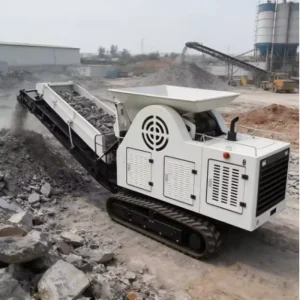 Automation AC Motor Track mounted Jaw Crusher with Motor Bearing for Concrete Waste Recycling Mobile Crushing Plant