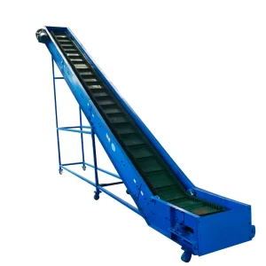 B400 Cleated Sidewall Inclined Belt Conveyor 10-20t/h Anti-Slip PVC/Rubber Belt Adjustable 120m/min Speed for Mining