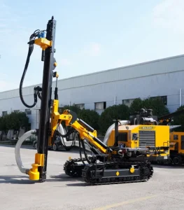 BL558 CE Certified 50m Crawler Type Hydraulic Hard Rock Drilling Rig Gold Mine Blasting Hole Drilling Rig for Hard Rock