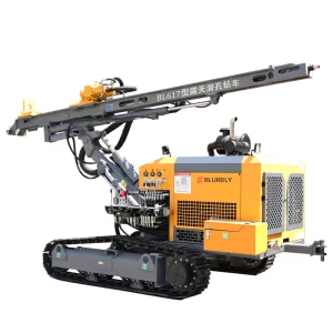 BL617 Crawler Mounted Diesel Powered Hydraulic Mine Rotary DTH Separate Drilling Rig for Hard Rock Mining for Blast Hole
