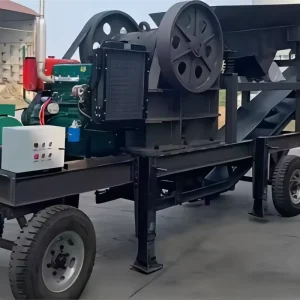 BRD Heavy Duty Mobile Jaw Crusher Engine Gear Components for Direct Feeding Job Sites Simplifying Crushing Boosting Productivity