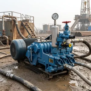 BW350/13 Horizontal Piston Mud Pump Cast Steel Pump Body for Soft Foundation Grouting Mine Sewage Drainage Engineering Pump