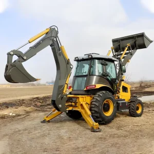 Backhoe Loader Mini Tractor Agricultural Tractor Wheeled Excavator Mini Bulldozer Wheel Loader for Construction