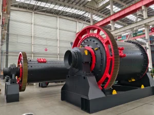 Ball Mill Ore Processing Equipment AC Motor Engine Gear 1.1-3.5t/h Capacity 4500KG Warranty