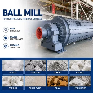 Ball Mill for Cement Small Ball Mills for Gypsum Lime Stone Ball Mill Low Energy Stable Performance Large Yield