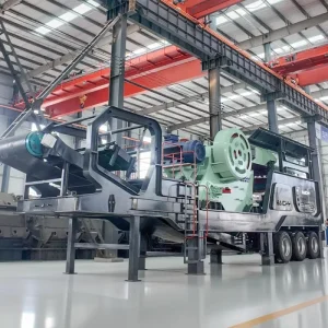 Basalt Tyre Mobile Crushing Screening Plant Manufacturer Price List for Road Aggregate Making Project