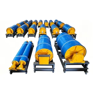 Bend Pulley For Mining Belt Conveyor System Heavy Duty Steel Drum Ensures Stable Belt Tracking Low Maintenance Cost