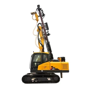 Blast Hole Drill Rig Pneumatic Diesel Engine Crawler Mounted 50mm 76mm for Hard Rock Quarry and Construction Blasting