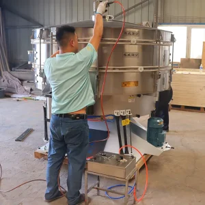 Brush Cleaning Circular Swing Screen for Milk Powder Sugar PVC Powder High Accuracy Tumbler Screening Equipment