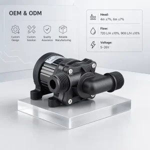 Brushless DC Submersible Water Pump 12V 24V 900L H 6M Head Mini Circulation Pump for Aquarium Fountain Solar