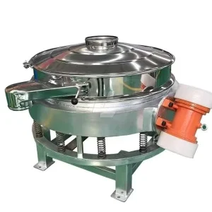 Building Material Powder Sifter Direct Discharge Vibrating Screen Motor Stainless Steel High Capacity 3-35T/h Easy Maintenance