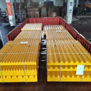 C125 High Quality Jaw Plate MM1137896 MM1137895 Jaw Crusher Spare Parts High Manganese Steel Casting