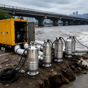 CE Certified High Vacuum Large Flow Self Priming Diesel Pump for Mining and Flood Drainage