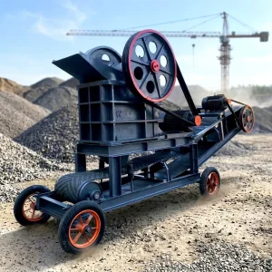 CE Certified Mobile Jaw Crusher 150×250 with Belt Conveyor Compact Portable Stone Ore Crushing Machine