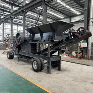 CE Certified Mobile Jaw Crusher Engine Bearing Max 50 Tons/Hour Capacity Ore Processing AC/Diesel Motor Low Consumption