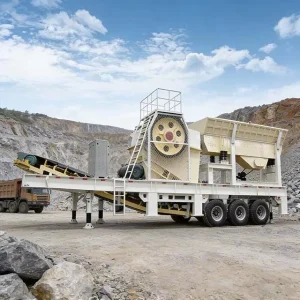 CE ISO Certified 40-60tph Industrial Mobile Mountain Stone Granite Jaw Crusher Plant Tractor Stone Crusher for Building rubble
