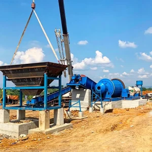 CIL Gold Leaching Plant With Grinding Ball Mill Portable Crawler Screen Conveyor Belt Pump Motor Core