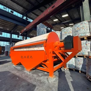 CTN 12 High Magnetic Field Wet Magnetic Separator Motor Rare Earth Permanent Magnet Steel High Capacity Easy Operate
