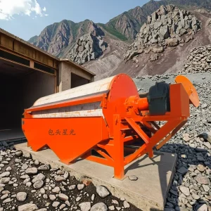 CTN 789 Type Rare Earth Steel Permanent Magnet Wet Magnetic Separator Motor Ore 10-70T/h Processing Capacity