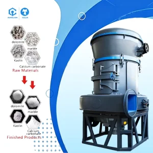 Calcium Carbonate Powder Ultra Fine Vertical Roller Mill Machine for Gypsum Limestone Powder Processing