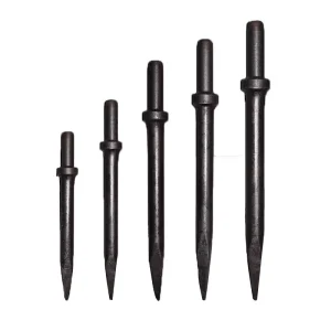 Carbon Steel Jackhammer Chisel Points for Concrete Breaking Replacement Tips for Pneumatic Breakers Spare Parts