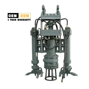 Centrifugal Dredge Pump Anti clogging Excavator Mounted Hydraulic Submersible Sand Pump for Underwater Sludge Mud Dredge