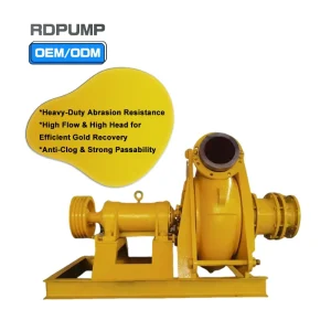 Centrifugal Gold Dredge Pump Long Distance Stable Reliable Slurry Pump for Gold Mining High Concentration Mineral Slurry