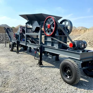 China Best Selling Factory Price Mobile Jaw Crusher with Vibrating Screen Gold Ore River Stone Sand Making Project for Sale