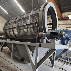 China Mining Rotary Drum Trommel Screen High Output Motor & Engine 7-30m/h Capacity