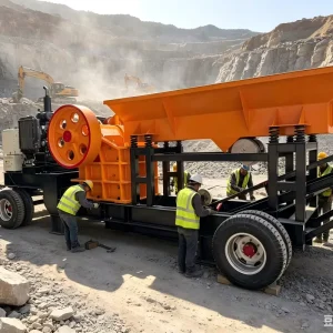 Chinese Factories Produce PE400x600 Mobile Jaw Crushers and Rock Jaw Crushers Used to Crush Gold Ores