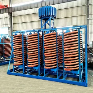 Chromite Tailing Ore Mining Spiral Chute Concentrate Wash Plant Pump 3-5T/h Capacity Humphrey Gold Design ISO9001