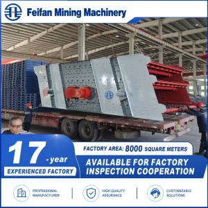 Circular Vibrating Screen Motor Bearing for Granite Rock Processing Coarse Particle Grading Multi Deck Design
