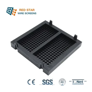 Coal Iron Ore Classification Linear Vibrating Screen High Impact Resistance Good Elasticity Heavy Duty Rubber Square Opening
