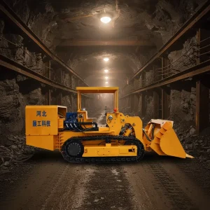 Coal Mine Underground Rock Loader Electric Hydraulic Side Dump Loading Machine Mining High Capacity Customizable Pump