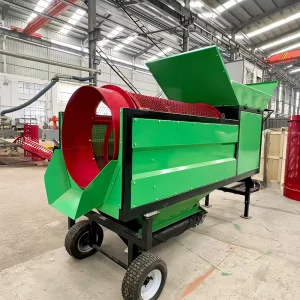 Compact 1100kg Portable Mobile Trommel Screener MTS0818 for Topsoil and Mulch Sifting