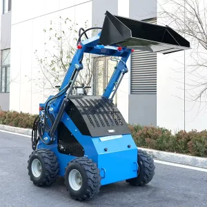 Compact 300KG Small 4×4 Wheel Mini Skid Steer Loader with Stump Grinder Concrete Mixer Attachments