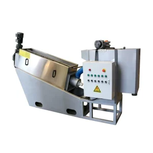 Compact Customizable Stacked Screw Sludge Thickening Machine for the Steel Industry