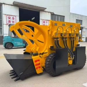 Compact Pneumatic Rock Loader With Solid Tyres Underground Mining Equipment Narrow Tunnel Mining Shovel for Gold Mine Tunnel Ore