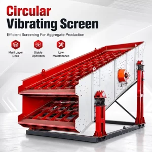 Compact Structure Mobile Quarry Sand Gravel Sorting Industrial Processing Plant Equipment Circular Vibrating Screen