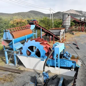 Compact Water Recycling Gear Driven Fine Sand Dewatering Integrated Sand Processing Line with 20t h Capacity