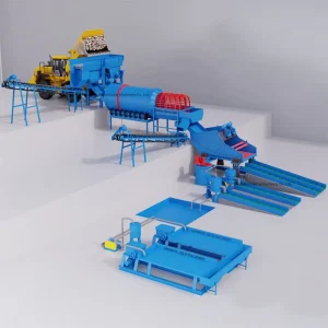 Complete Set Heavy Duty Mining Equipment for Clay Gold Ore Processing