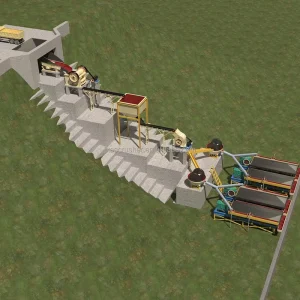 Complete Set Mining Production Line Equipment 10 Tph Gold Ore Processing Plant