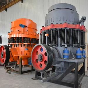Complete Set Quarry Rock Cone Crusher Machine Stepper Motor Gearbox Max 300t/h Capacity Limestone River Pebble Crushing Plant
