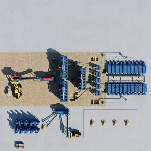 Comprehensive Processing Plant for Heavy Mineral Sands Including Limonite Rutile Zircon Tin Garnet and Titanium Concentrate