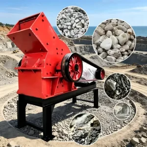 Concrete Building Stone Hammer Crusher High Efficiency Mining Machinery Stone Breaker with Motor Engine