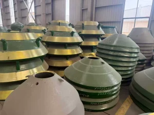 Cone Crusher Liners Mn18 High Manganese Mantle Concave Bowl Liner Wear Resistant Casting Mining Stone Crusher Spare Parts