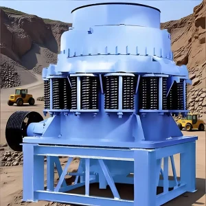 Cone Crusher with AC Motor and Gearbox Energy Saving High Productivity for Ore Processing Plants