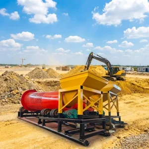 Configurable Scrubber Trommel 300 400t/h Gold Washing Machine for Clay Sand Mining Cameroon Guinea Zambia