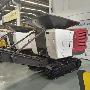 Construction Waste Crushing Equipment Tracked Mobile Jaw Crusher Portable Stone Crushing Station Handles Hard Rock