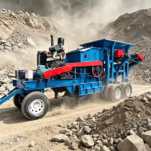 Construction Waste Mobile Crusher Mobile Crushing Equipment for Building Material Processing
